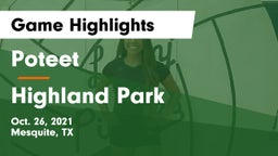Poteet  vs Highland Park  Game Highlights - Oct. 26, 2021