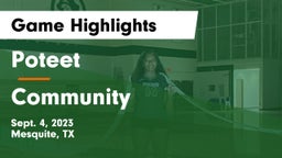 Poteet  vs Community  Game Highlights - Sept. 4, 2023