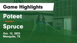Poteet  vs Spruce  Game Highlights - Oct. 12, 2023