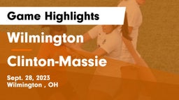 Wilmington  vs Clinton-Massie  Game Highlights - Sept. 28, 2023