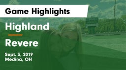 Highland  vs Revere  Game Highlights - Sept. 3, 2019