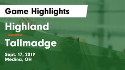 Highland  vs Tallmadge  Game Highlights - Sept. 17, 2019