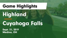 Highland  vs Cuyahoga Falls  Game Highlights - Sept. 21, 2019