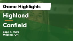 Highland  vs Canfield  Game Highlights - Sept. 5, 2020