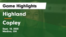 Highland  vs Copley  Game Highlights - Sept. 10, 2020
