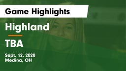 Highland  vs TBA Game Highlights - Sept. 12, 2020