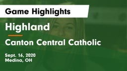 Highland  vs Canton Central Catholic Game Highlights - Sept. 16, 2020