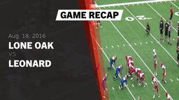 Recap: Lone Oak  vs. Leonard  2016