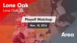 Matchup: Lone Oak  vs. Area 2016