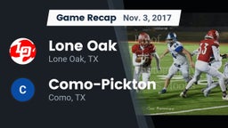 Recap: Lone Oak  vs. Como-Pickton  2017