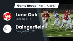 Recap: Lone Oak  vs. Daingerfield  2017