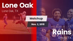 Matchup: Lone Oak  vs. Rains  2018