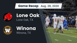 Recap: Lone Oak  vs. Winona  2020