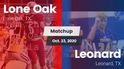 Matchup: Lone Oak  vs. Leonard  2020