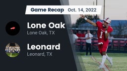 Recap: Lone Oak  vs. Leonard  2022