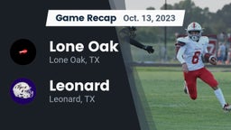 Recap: Lone Oak  vs. Leonard  2023