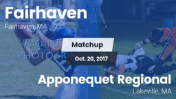 Matchup: Fairhaven High vs. Apponequet Regional  2017