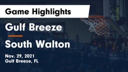 Gulf Breeze  vs South Walton  Game Highlights - Nov. 29, 2021