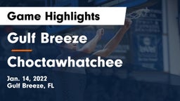 Gulf Breeze  vs Choctawhatchee  Game Highlights - Jan. 14, 2022