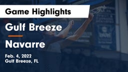Gulf Breeze  vs Navarre  Game Highlights - Feb. 4, 2022