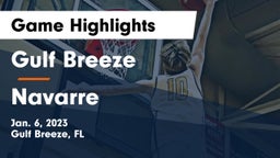 Gulf Breeze  vs Navarre  Game Highlights - Jan. 6, 2023