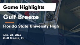 Gulf Breeze  vs Florida State University High Game Highlights - Jan. 28, 2023