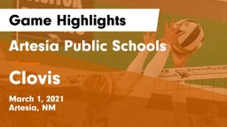 Artesia Public Schools vs Clovis  Game Highlights - March 1, 2021