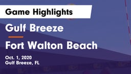 Gulf Breeze  vs Fort Walton Beach Game Highlights - Oct. 1, 2020