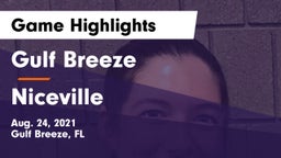 Gulf Breeze  vs Niceville  Game Highlights - Aug. 24, 2021