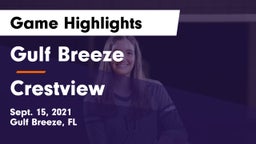 Gulf Breeze  vs Crestview  Game Highlights - Sept. 15, 2021