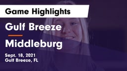 Gulf Breeze  vs Middleburg Game Highlights - Sept. 18, 2021