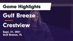 Gulf Breeze  vs Crestview  Game Highlights - Sept. 21, 2021