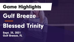 Gulf Breeze  vs Blessed Trinity Game Highlights - Sept. 25, 2021