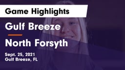 Gulf Breeze  vs North Forsyth Game Highlights - Sept. 25, 2021