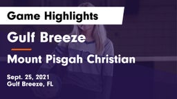 Gulf Breeze  vs Mount Pisgah Christian Game Highlights - Sept. 25, 2021