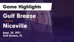 Gulf Breeze  vs Niceville  Game Highlights - Sept. 28, 2021