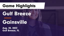 Gulf Breeze  vs Gainsville  Game Highlights - Aug. 20, 2022