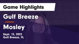 Gulf Breeze  vs Mosley  Game Highlights - Sept. 13, 2022
