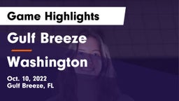Gulf Breeze  vs Washington  Game Highlights - Oct. 10, 2022