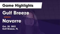 Gulf Breeze  vs Navarre Game Highlights - Oct. 20, 2022