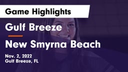 Gulf Breeze  vs New Smyrna Beach  Game Highlights - Nov. 2, 2022