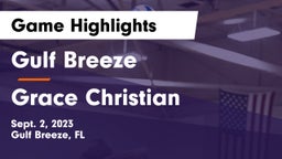 Gulf Breeze  vs Grace Christian Game Highlights - Sept. 2, 2023