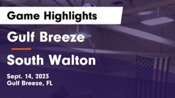 Gulf Breeze  vs South Walton  Game Highlights - Sept. 14, 2023