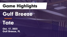 Gulf Breeze  vs Tate  Game Highlights - Oct. 17, 2023