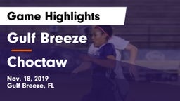 Gulf Breeze  vs Choctaw Game Highlights - Nov. 18, 2019