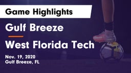 Gulf Breeze  vs West Florida Tech  Game Highlights - Nov. 19, 2020