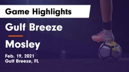 Gulf Breeze  vs Mosley Game Highlights - Feb. 19, 2021