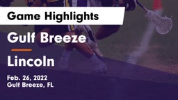 Gulf Breeze  vs Lincoln  Game Highlights - Feb. 26, 2022