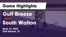 Gulf Breeze  vs South Walton  Game Highlights - April 14, 2022
