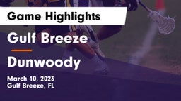 Gulf Breeze  vs Dunwoody  Game Highlights - March 10, 2023